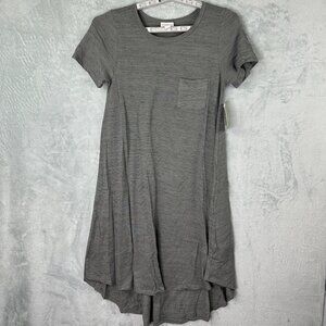 LuLaRoe Carly Long‎ Shirt Womens Gray Size XS
